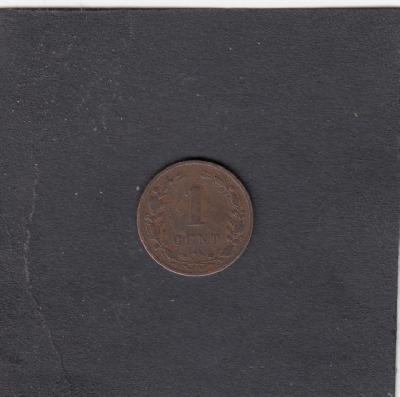 Beschrijving: 1 Cent WILLEM III